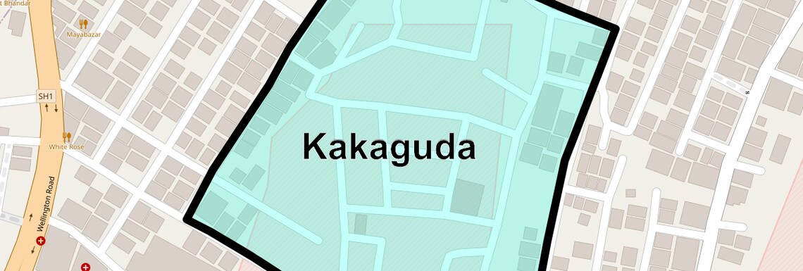 Location Map of Kakaguda, Hyderabad