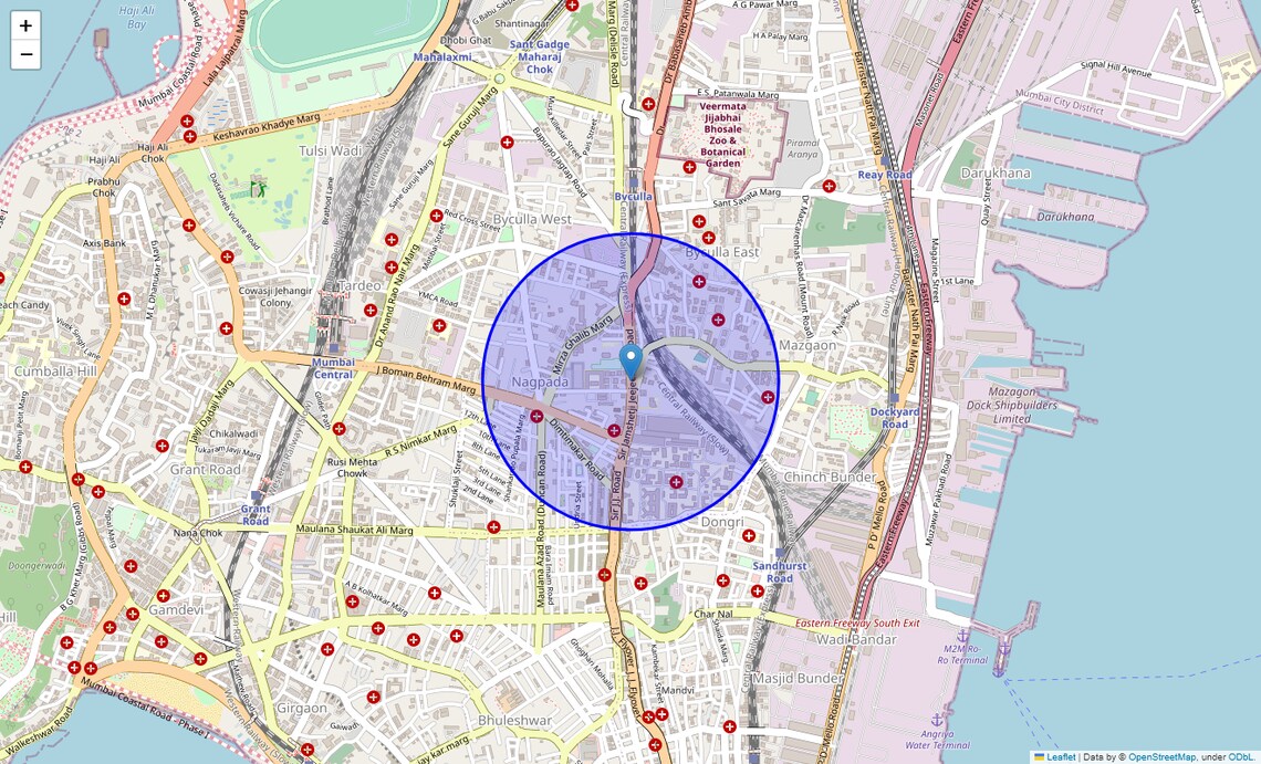 Location Map of Kakani Nagar, Vizag