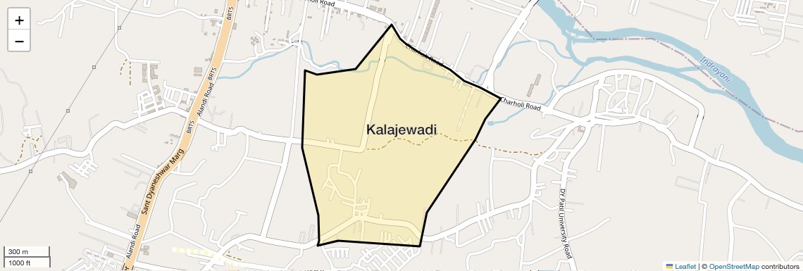 Location Map of Kalajewadi, Pune