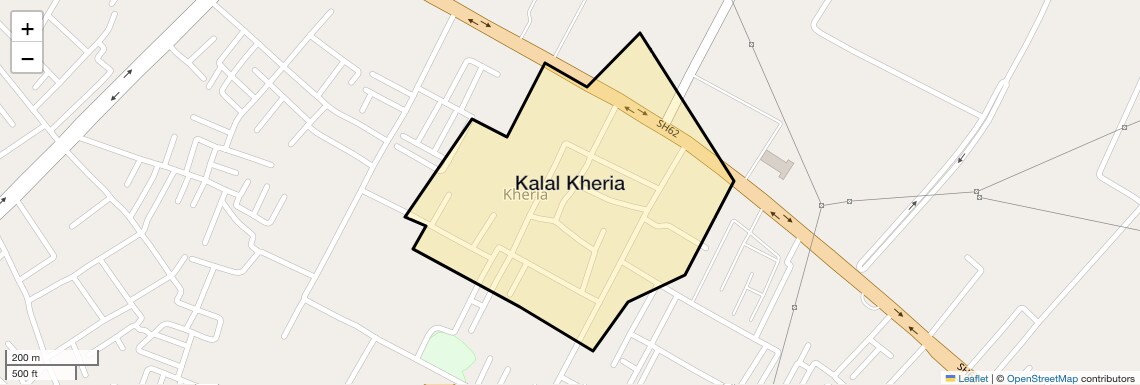 Location Map of Kalal Kheria, Agra