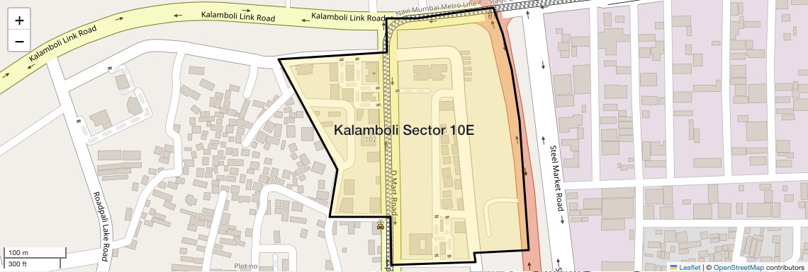 Location Map of Kalamboli Sector 10E, Navi Mumbai