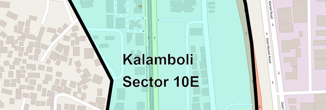 Location Map of Kalamboli Sector 10E, Navi Mumbai