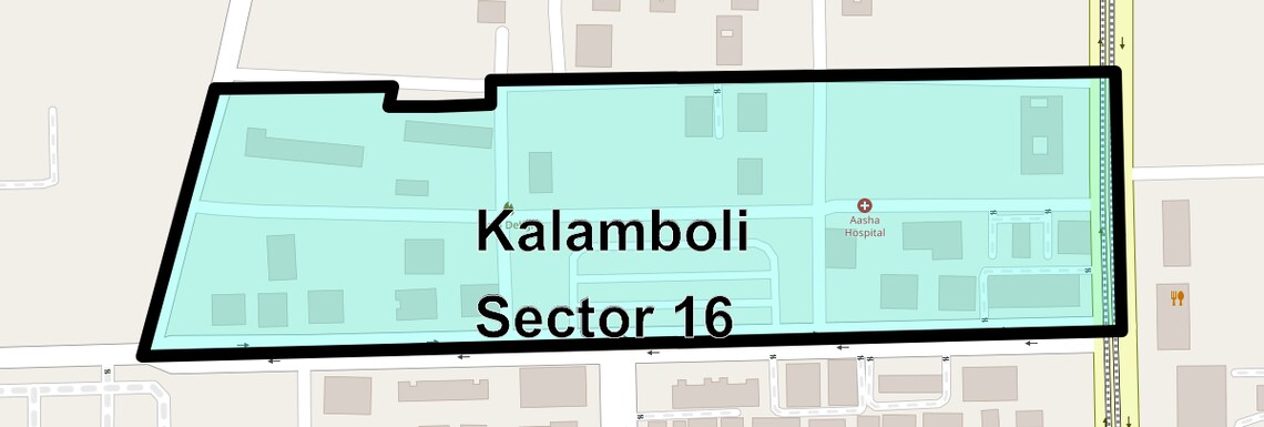 Location Map of Kalamboli Sector 16, Navi Mumbai
