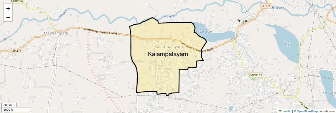 Location Map of Kalampalayam, Coimbatore