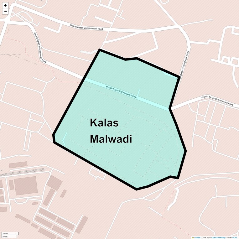 Location Map of Kalas Malwadi