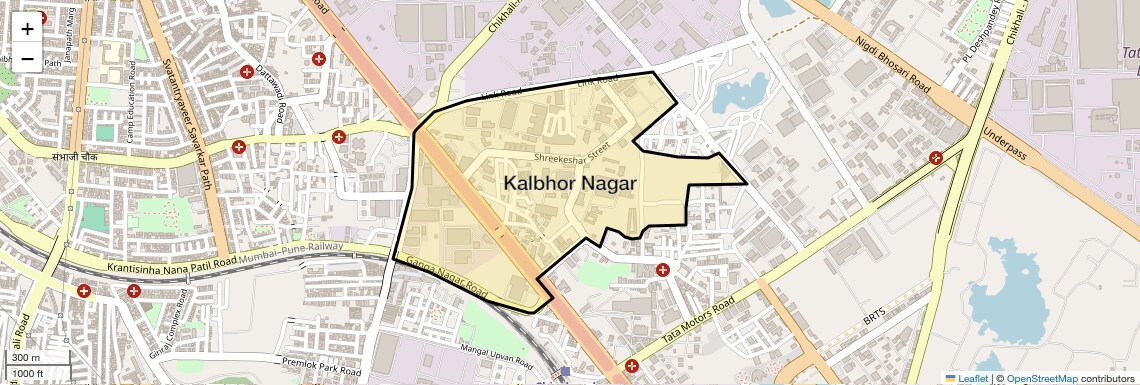 Location Map of Kalbhor Nagar, Pune