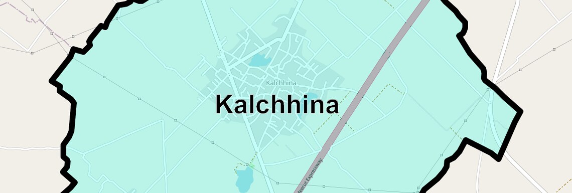 Location Map of Kalchhina, Ghaziabad