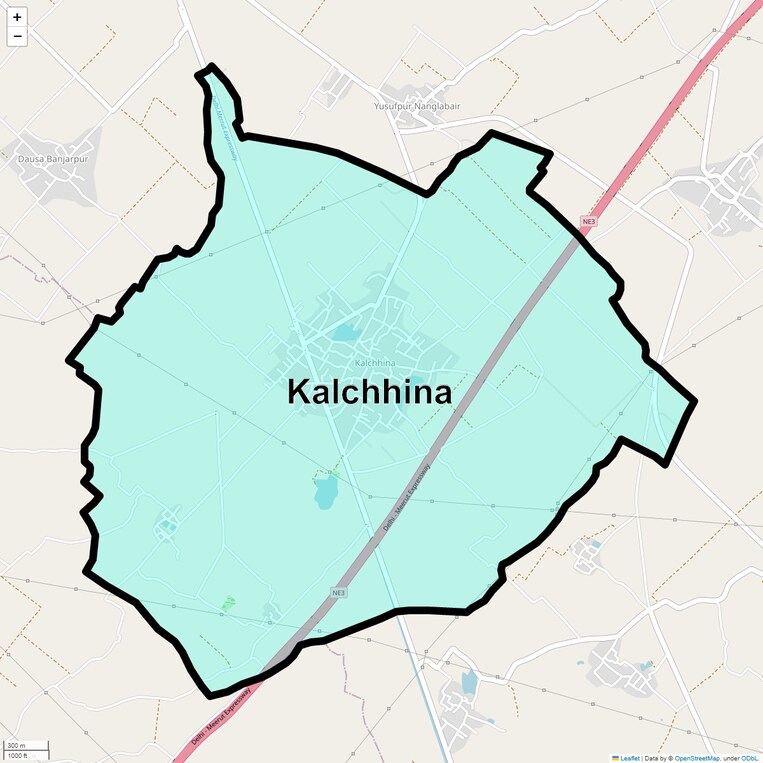Location Map of Kalchhina
