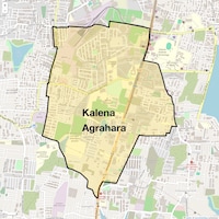 Kalena Agrahara Map