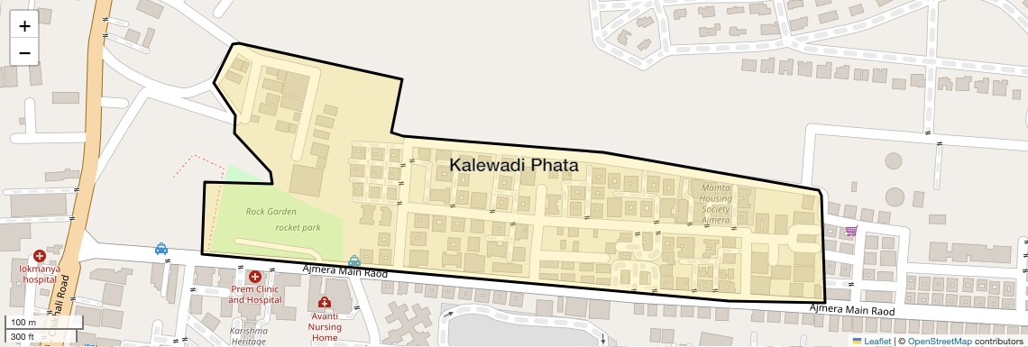 Location Map of Kalewadi Phata, Pune