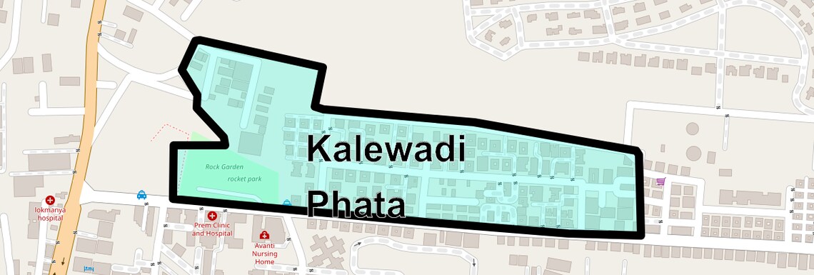 Location Map of Kalewadi Phata, Pune