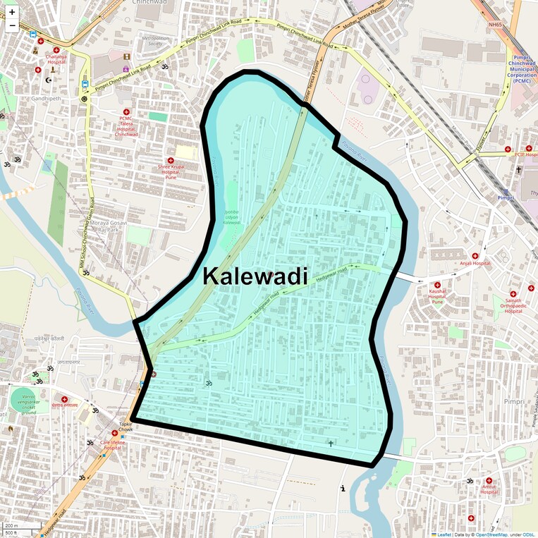 Location Map of Kalewadi