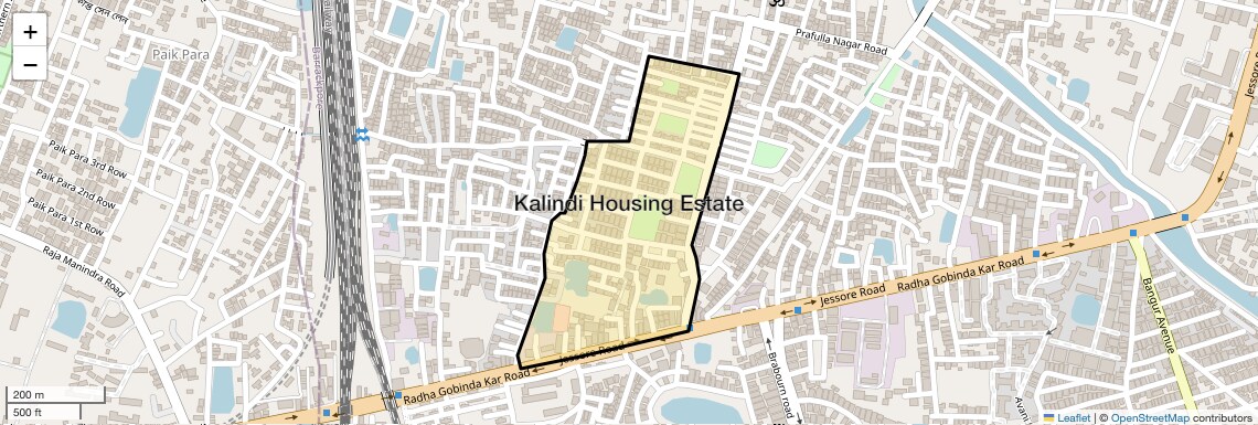 Check Time Travel of Kalindi Housing Estate, Kolkata