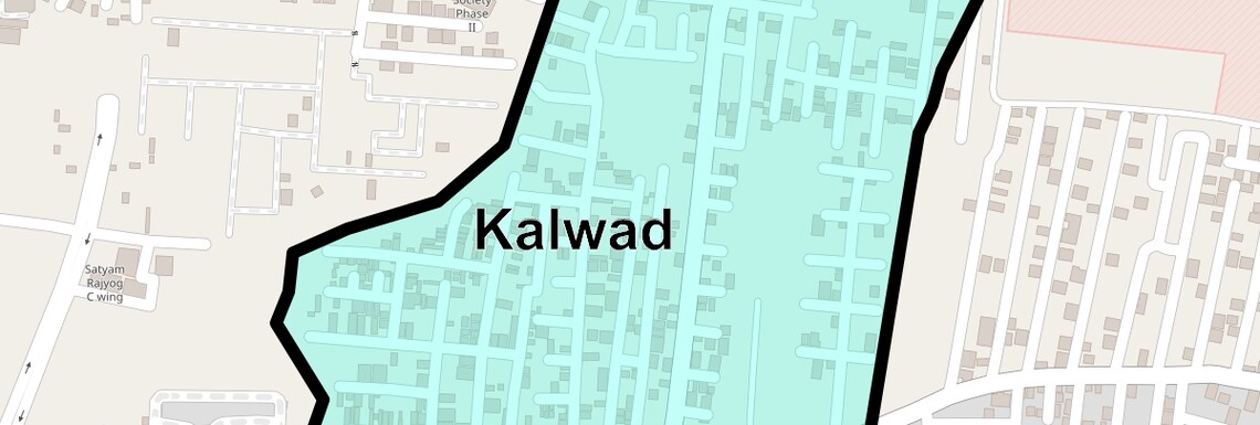 Location Map of Kalwad, Pune