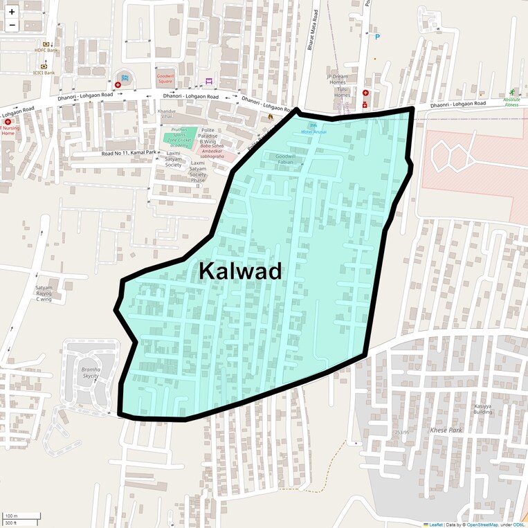 Location Map of Kalwad