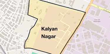 Location Map of Kalyan Nagar, Hyderabad