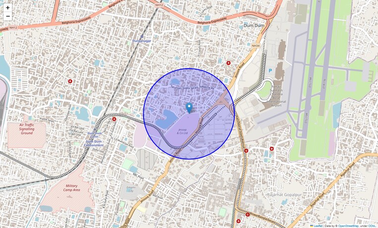 Location Map of Kamalapur