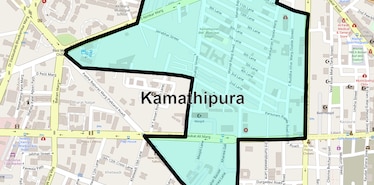 Location Map of Kamathipura, Mumbai