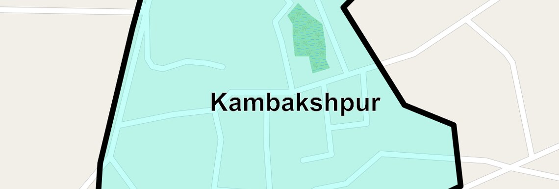Location Map of Kambakshpur, Noida