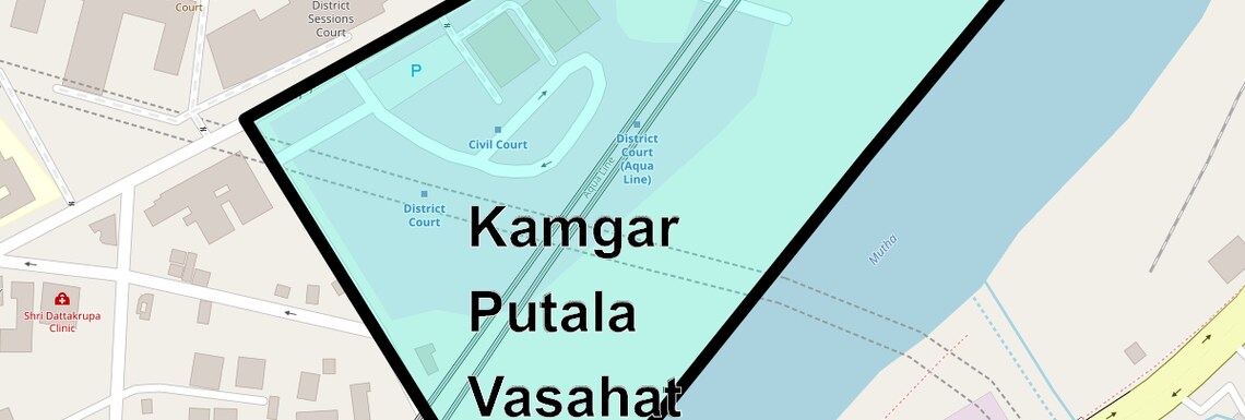 Location Map of Kamgar Putala Vasahat, Pune