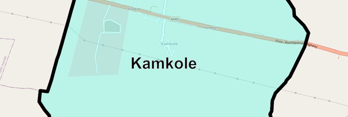 Location Map of kamkole, Hyderabad