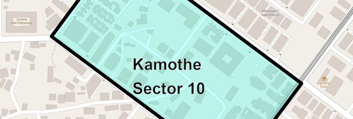 Location Map of Kamothe Sector 10, Navi Mumbai