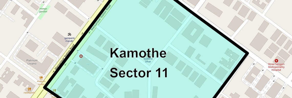 Location Map of Kamothe Sector 11, Navi Mumbai