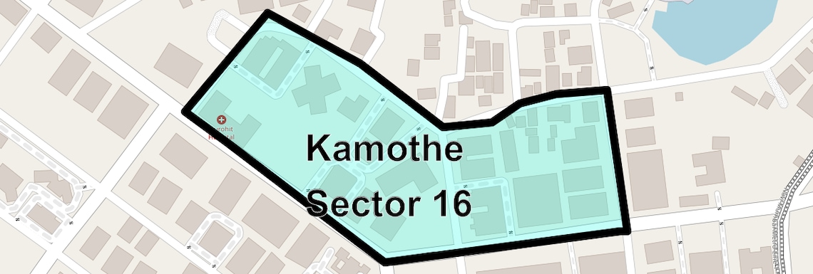Location Map of Kamothe Sector 16, Navi Mumbai