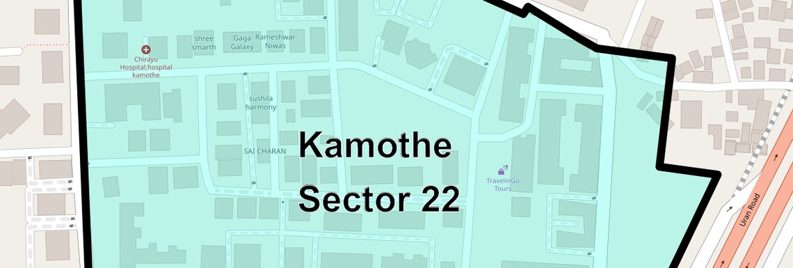 Location Map of Kamothe Sector 22, Navi Mumbai
