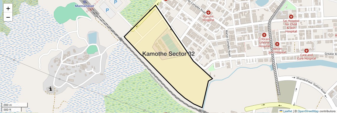 Location Map of Kamothe Sector 32, Navi Mumbai
