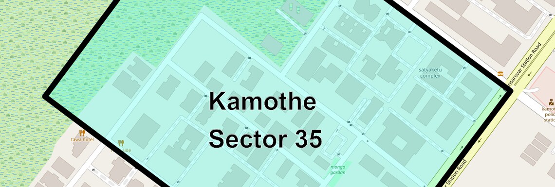 Location Map of Kamothe Sector 35, Navi Mumbai