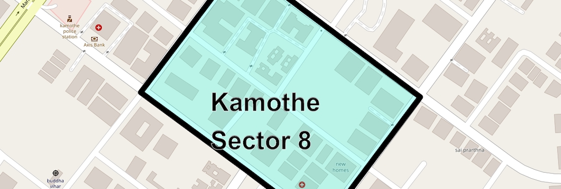 Location Map of Kamothe Sector 8, Navi Mumbai