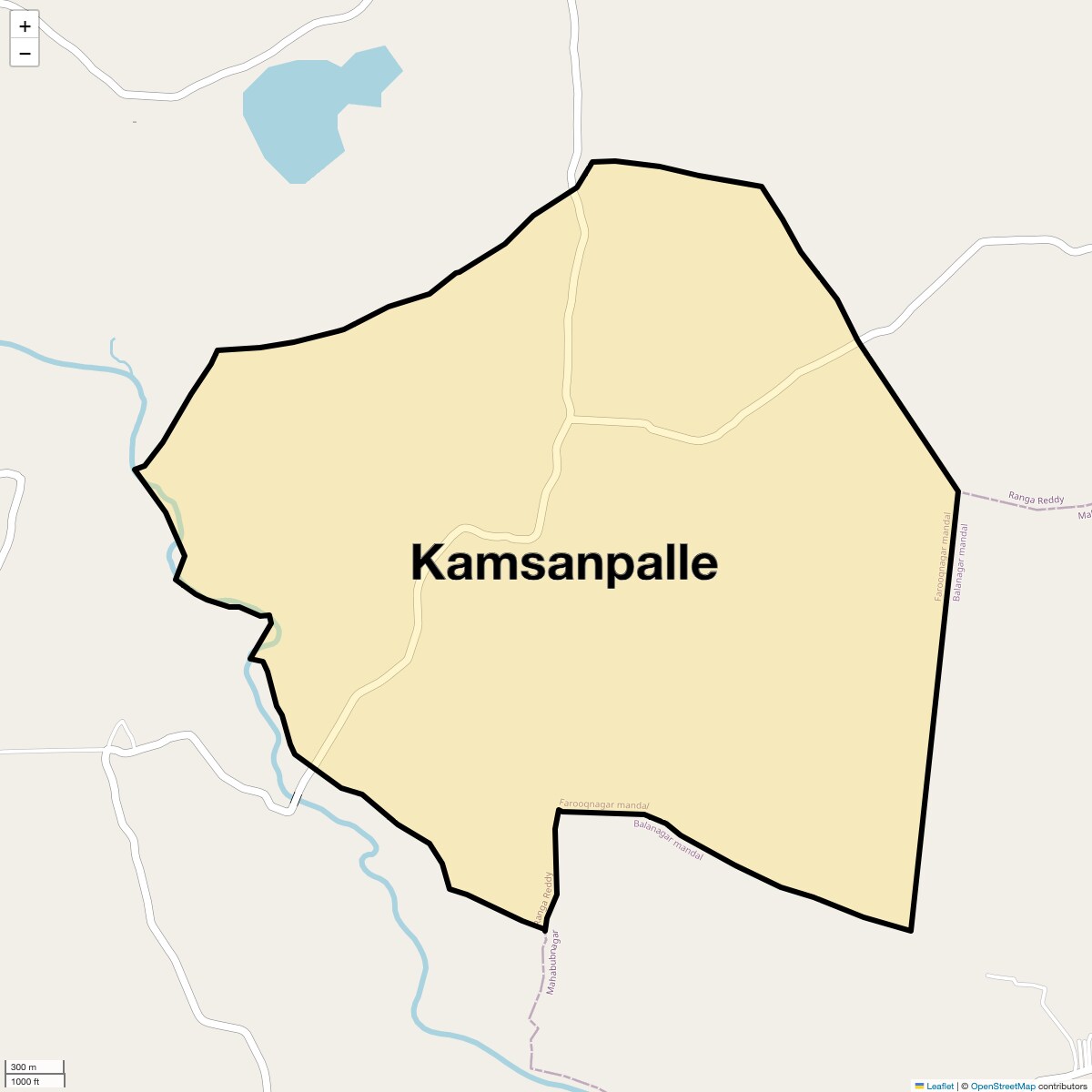 Location Map of Kamsanpalle, Hyderabad