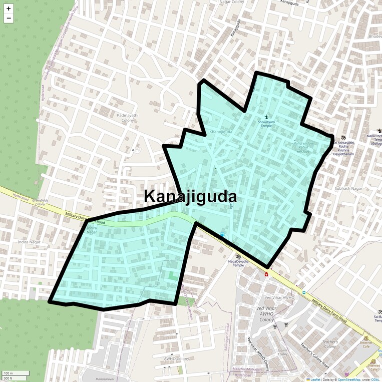 Location Map of Kanajiguda