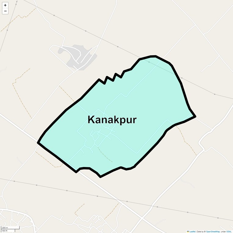 Location Map of Kanakpur