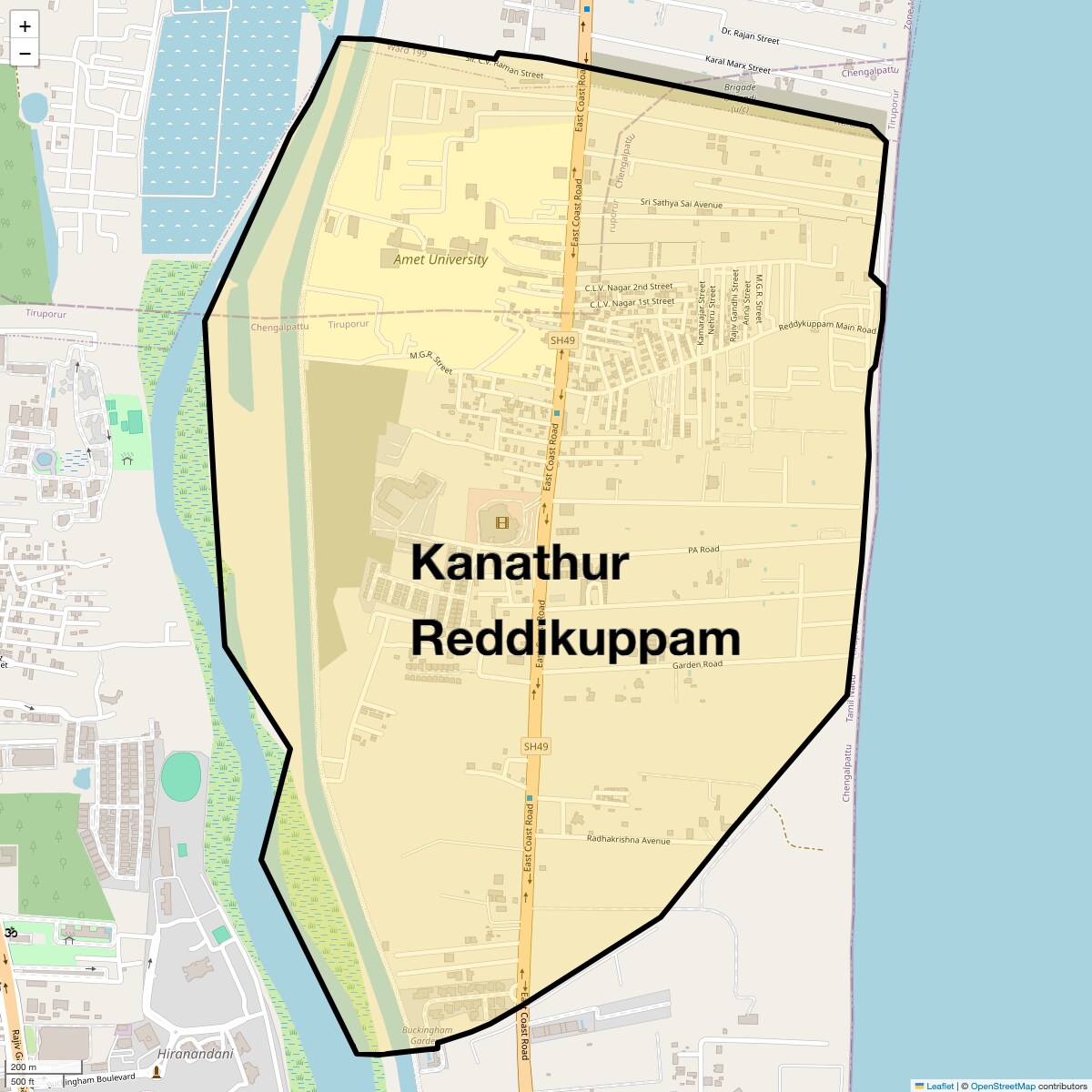 Check Time Travel of Kanathur Reddikuppam, Chennai