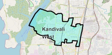 Location Map of Kandivali West, Mumbai