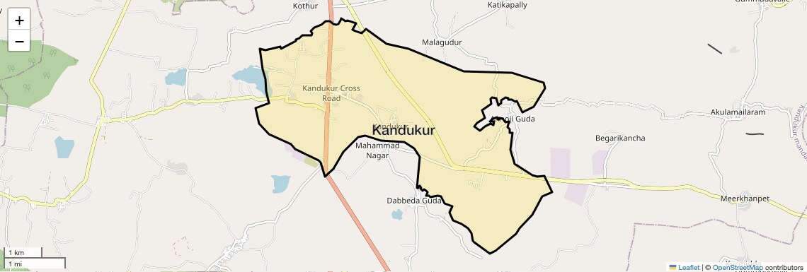 Kandukur Map