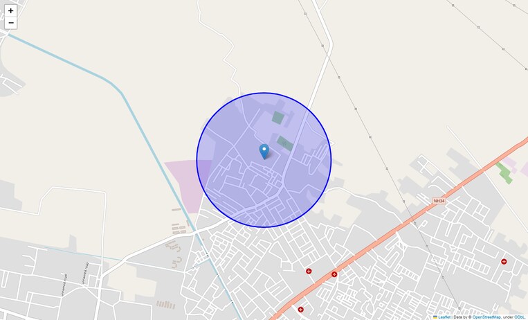 Location Map of Kanjar Mohalla