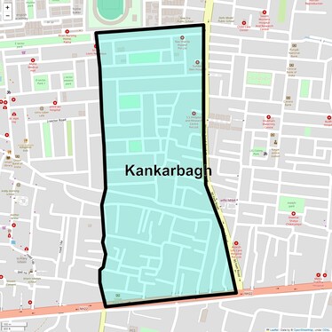 Location Map of Kankarbagh, Patna