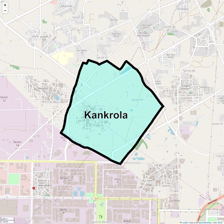 Location Map of Kankrola