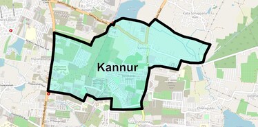 Location Map of Kannur, Bangalore