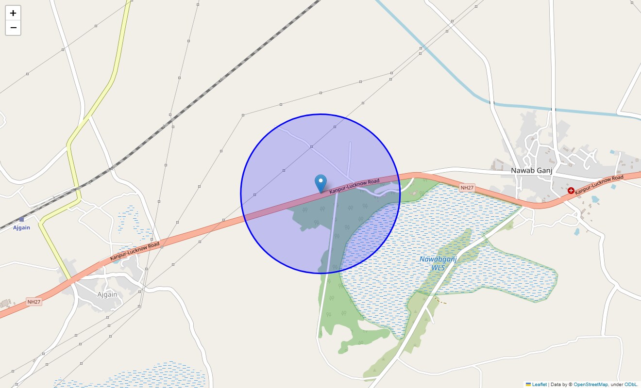 Location Map of Kanpur Road, Lucknow