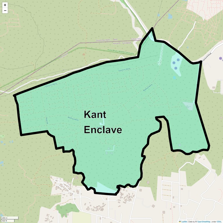 Location Map of Kant Enclave