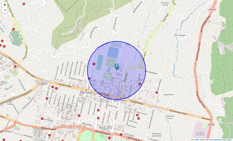 Location Map of Kanwar Nagar