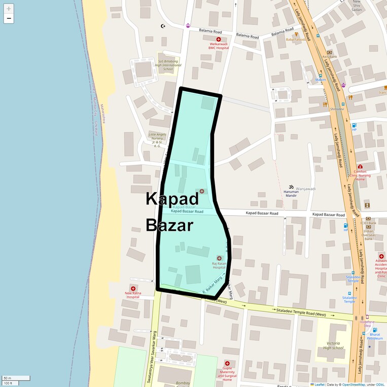 Location Map of Kapad Bazar