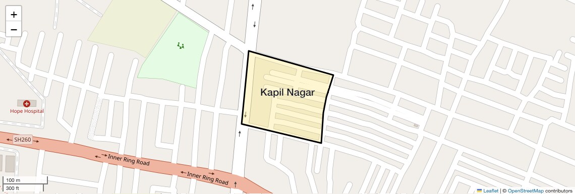 Location Map of Kapil Nagar, Nagpur