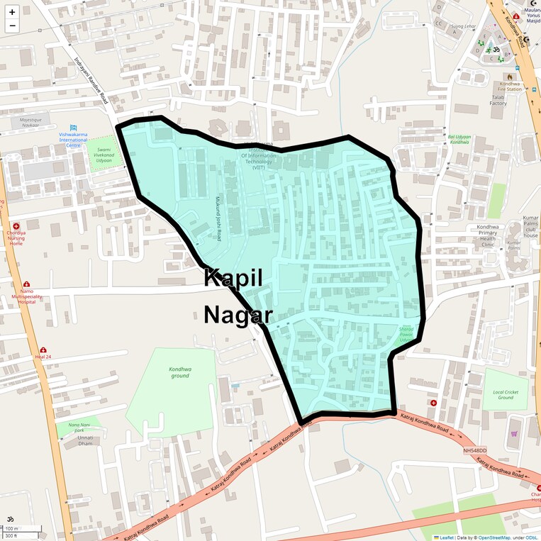 Location Map of Kapil Nagar