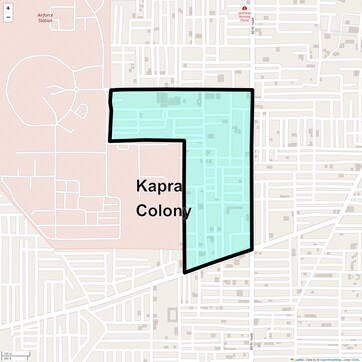 Location Map of Kapra Colony, Faridabad