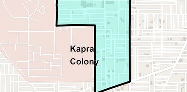 Location Map of Kapra Colony, Faridabad
